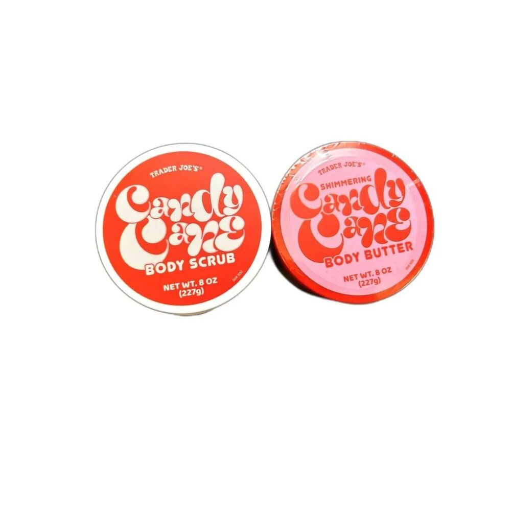 Trader Joe's Candy Cane Body Butter and Body Scrub